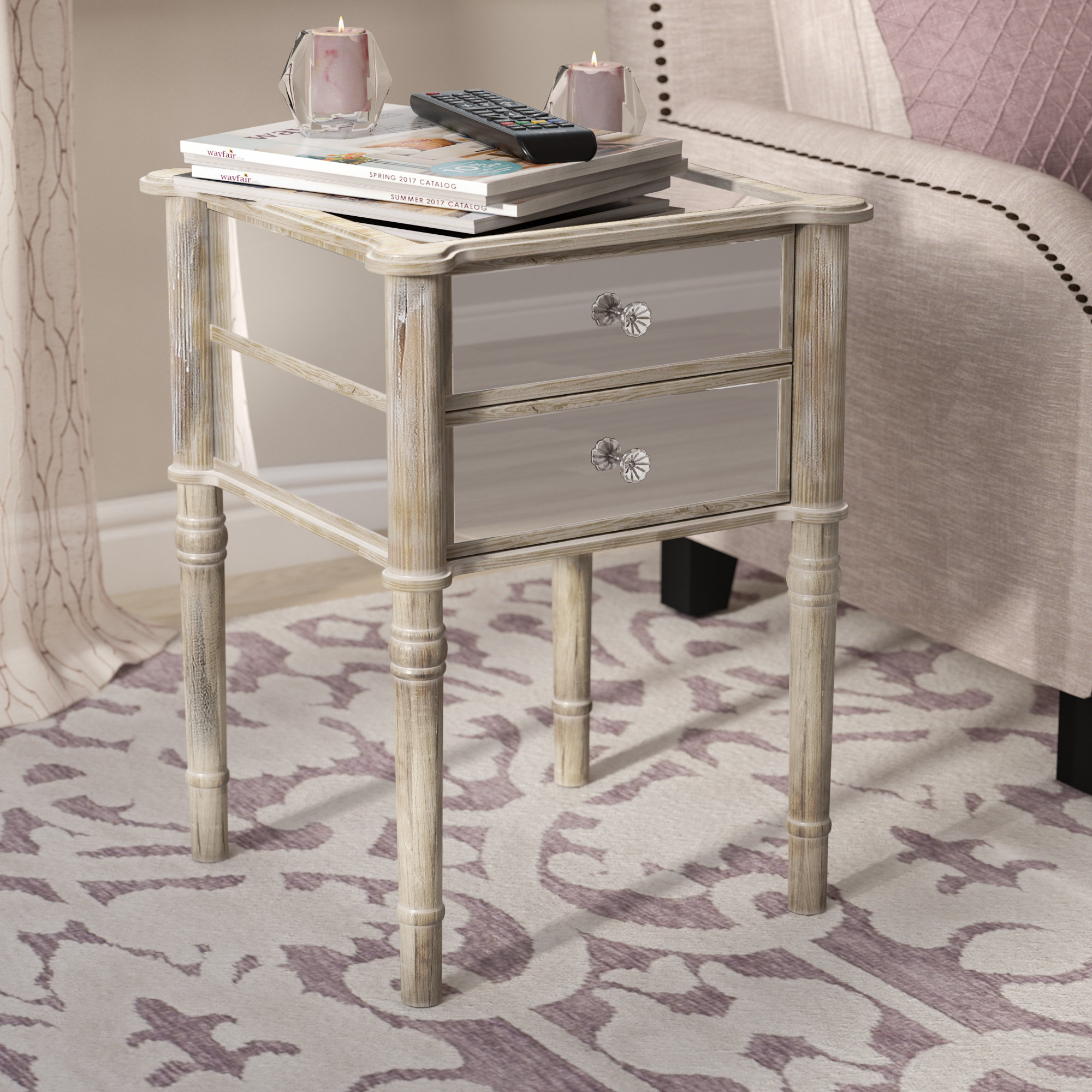 Mirrored Nightstands You Ll Love In 2021 Wayfair