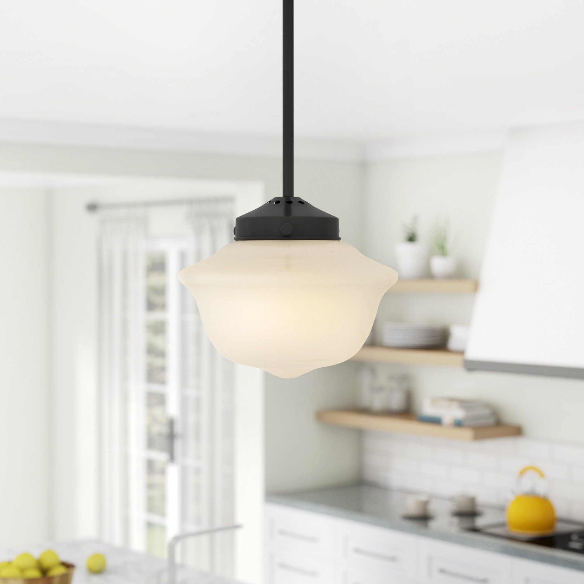 schoolhouse pendant lighting kitchen