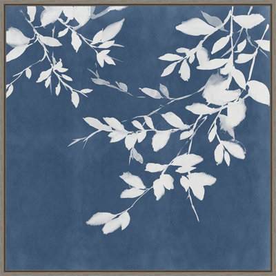 Indigo Sky I by Isabelle Z - Floater Frame Painting on Canvas
