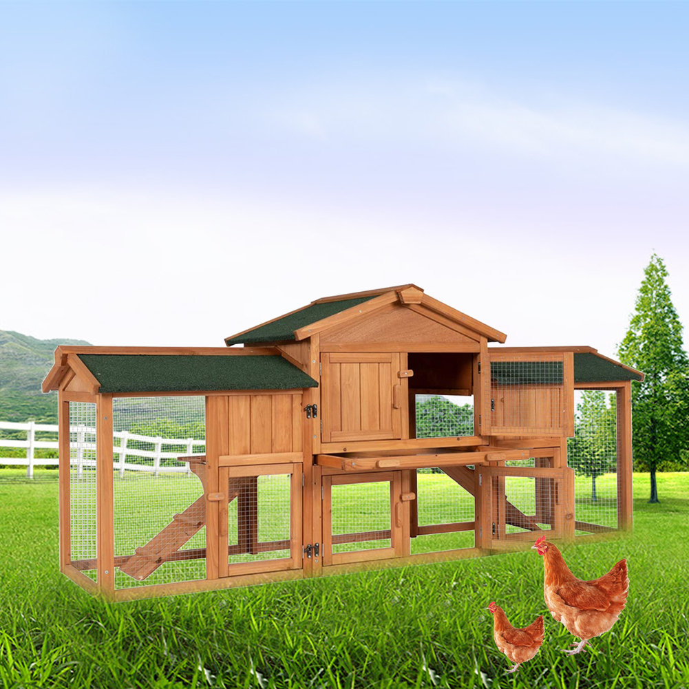 Tucker Murphy Pet™ Aislyn Weather Resistant Rabbit Hutch with Ramp