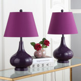 purple bedside table lamps