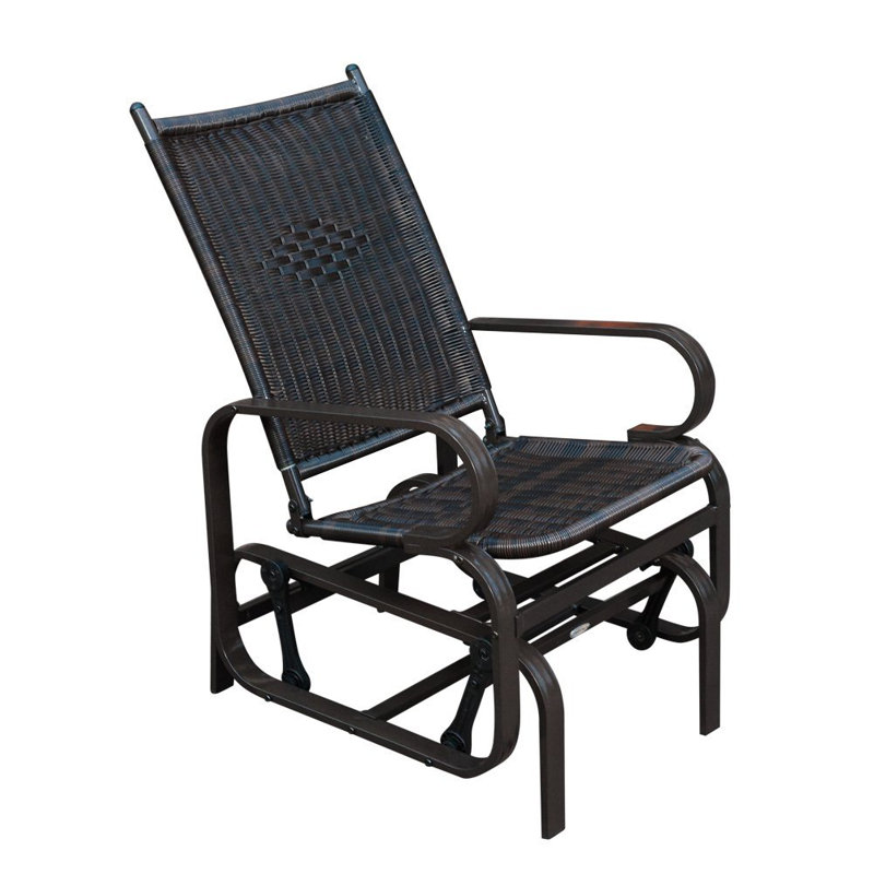 Winston Porter Gemma Patio Glider Chair Reviews Wayfair Gemma Patio Glider Chair