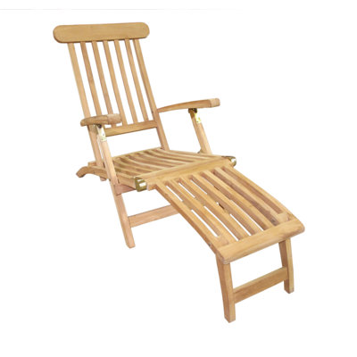 Menendez Teak Steamer Lounge Chair