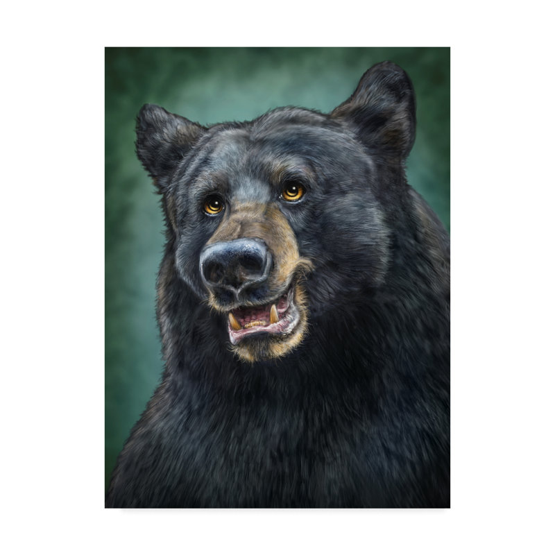 Millwood Pines Black Bear Totem Acrylic Painting Print On