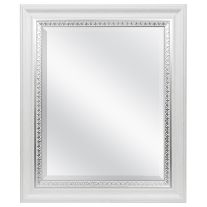 House Of Hampton Kinzey Woodgrain And Leaf Accent Wall Mirror