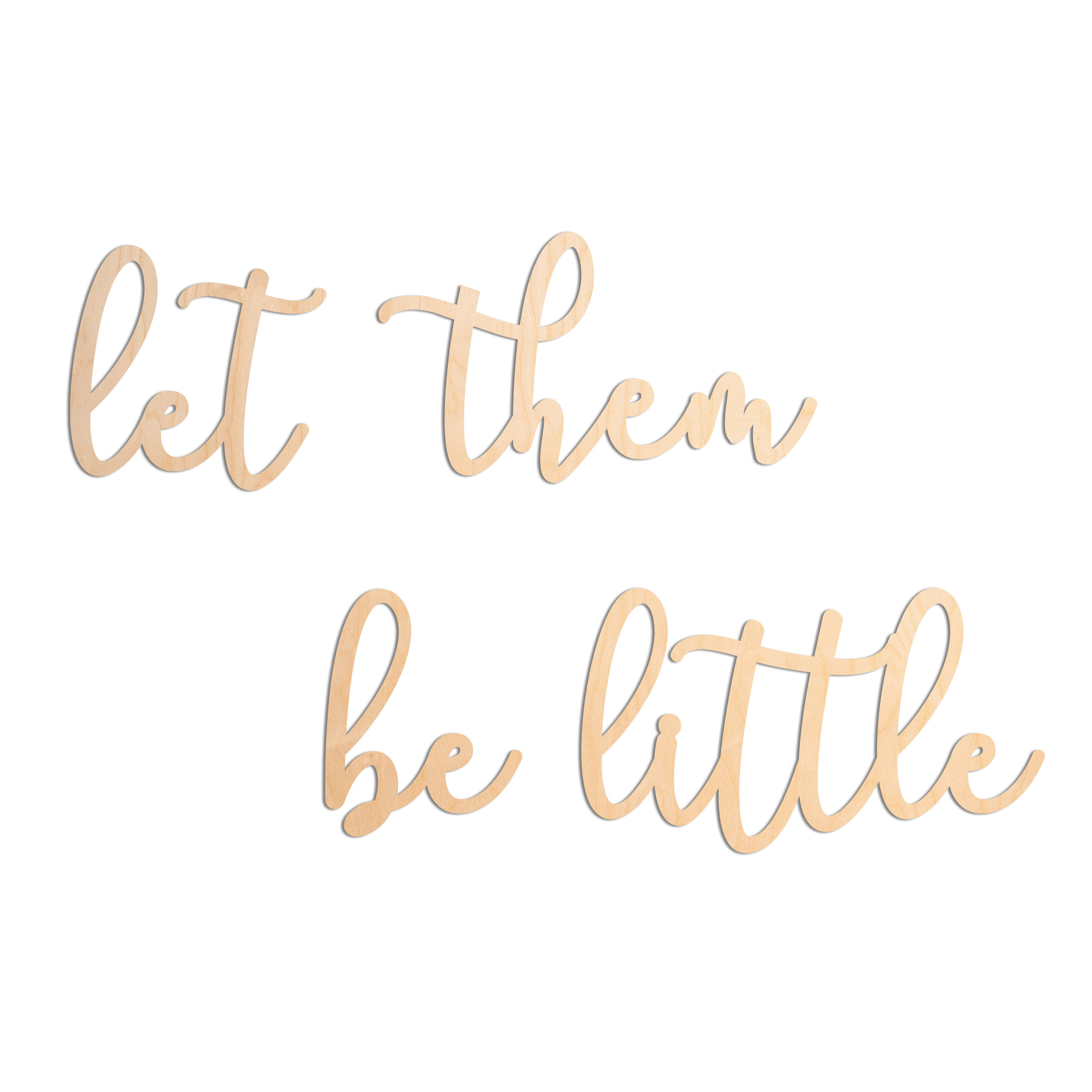 Latitude Run® 4 Piece Cursive Let Them Be Little Wall Décor Set Wayfair