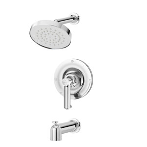 Museo Single Handle Thermostatic Tub and Shower Faucet