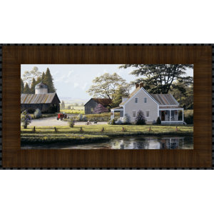 The Red Tractor by Bill Saunders Framed Photographic Print