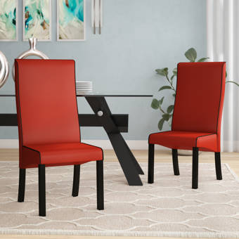 Wrought Studio Liverpool Polka Dot Upholstered Dining Chair Wayfair