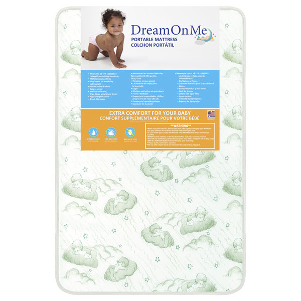 Dream On Me Evenflo Baby Suite 2 Stage Mini Crib Mattress