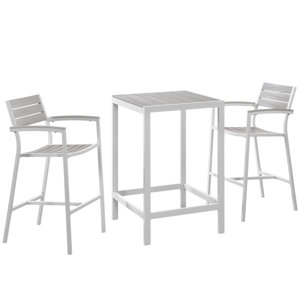 Ellport 3 Piece Bar Height Dining Set