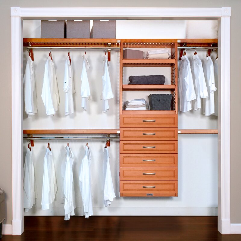 John Louis Home Woodcrest Closet System Reach-In Sets | Wayfair