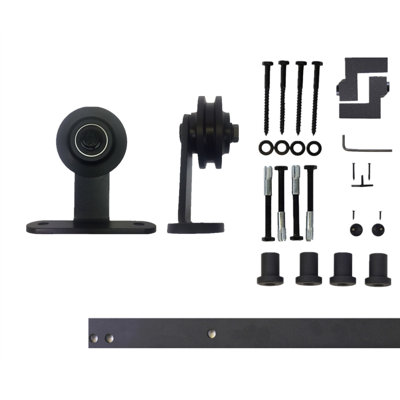 American Design Standard Single Track Barn Door Hardware Kit Vancleef Track Length 60 in