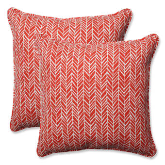 R Mindustries Lille Trellis Embroidered Cotton Lumbar Pillow Wayfair