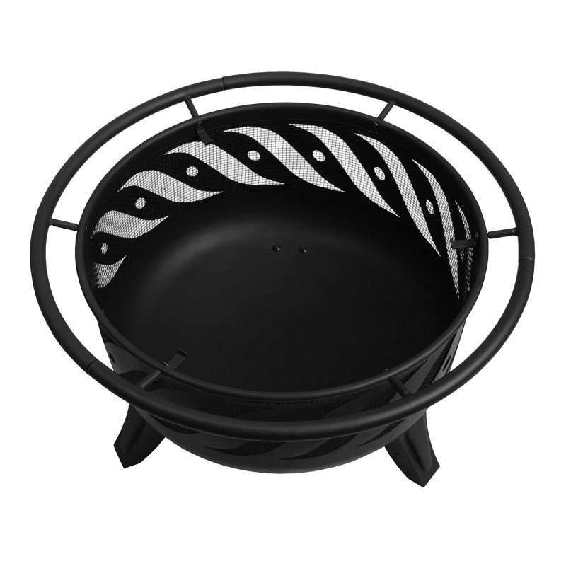 Landmann Patio Lights Steel Wood Burning Fire Pit Reviews Wayfair