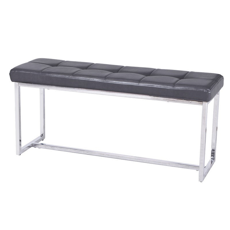 Ebern Designs Earles Tufted Faux Leather Bench Wayfair Earles Tufted Faux Leather Bench