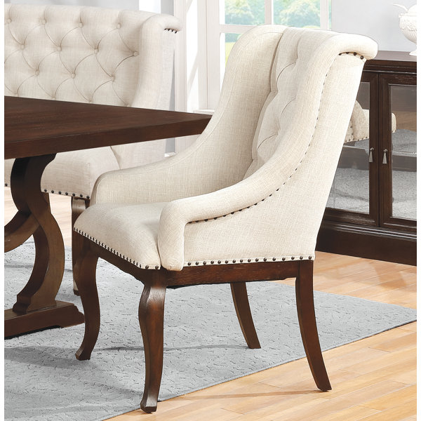 Canora Grey Thorsen Tufted Upholstered Arm Chair In Cream