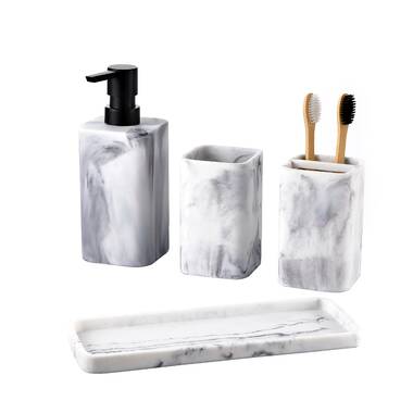 Toothbrush Holder Stand for Bathroom Vanity Countertops InterDesign Nogu Bath 