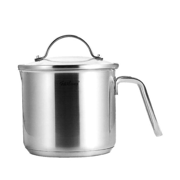 2.8 Quart Stainless Steel Saucepan,Multipurpose Sauce Pan,Sauce Pan,Stainless Steel Pot,Sauce Pot Cooking Pot,Two Side Spouts for Easy Pour,Stainless Steel Anti scalding Handle,Silver