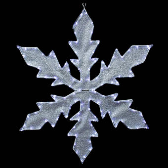 The Holiday Aisle Lighted Indoor Outdoor Tube Light Snowflake