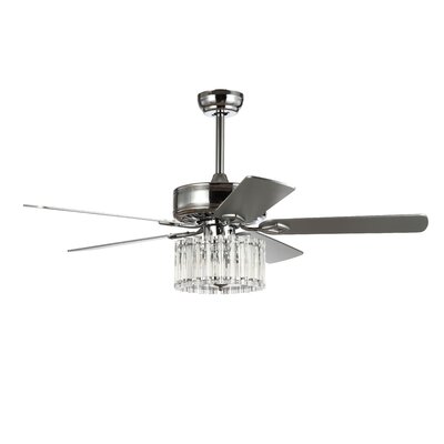 Rosdorf Park Clark 5 Blade Ceiling Fan Light Kit Included