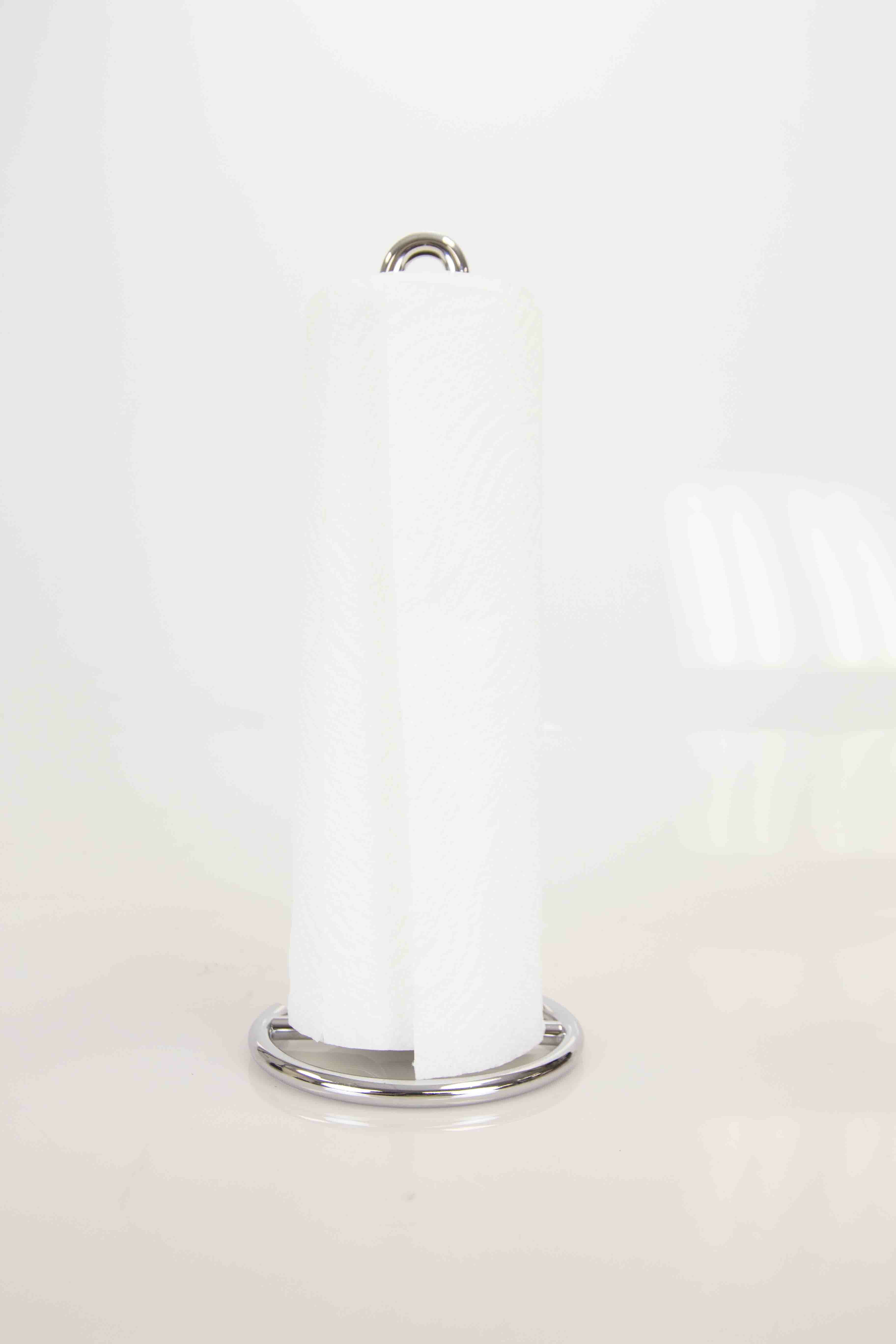 Standing Paper Towel Holder Countertop Toilet Paper Holder Kitchen Towel Holder Stand up with Sturdy No-Slip Base Modern Simplicity Design