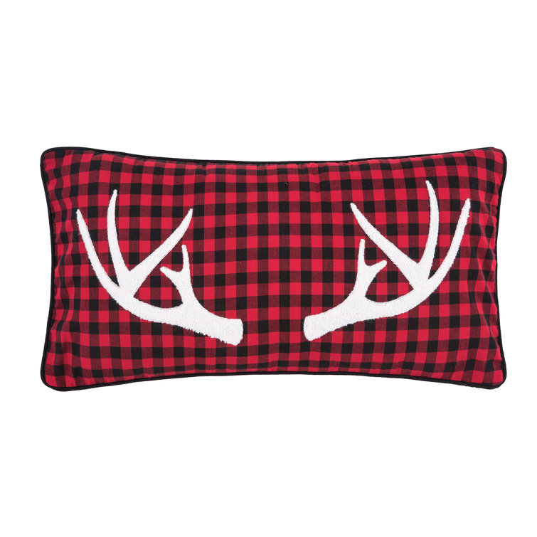 antler throw pillow