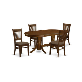 August Grove Spurling 7 Piece Solid Wood Dining Set Reviews Wayfair
