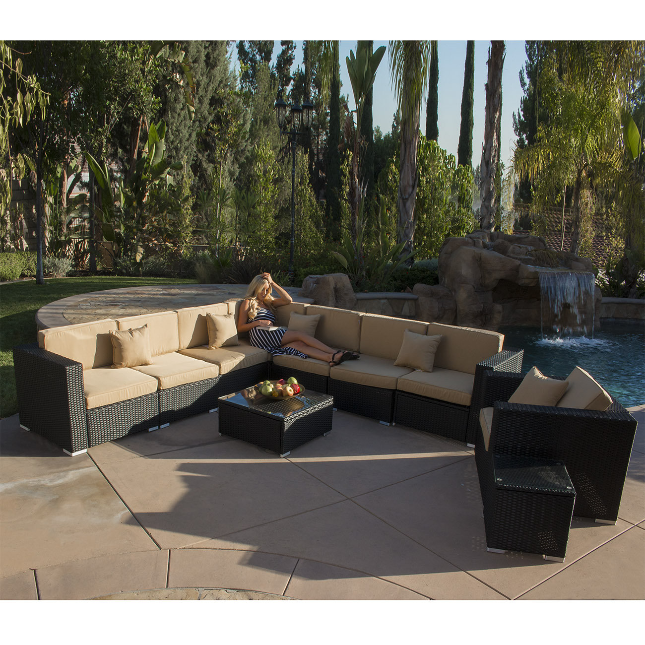 Belleze 10 Piece Sectional Set With Cushions Reviews Wayfair