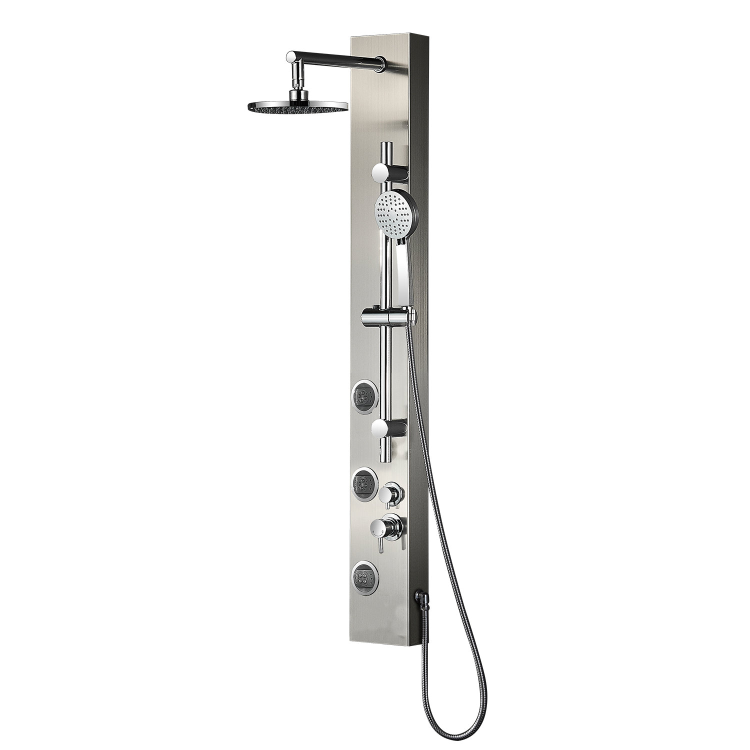 VANTORY Wall Mount 51.2" Shower Panel with Adjustable Shower Head