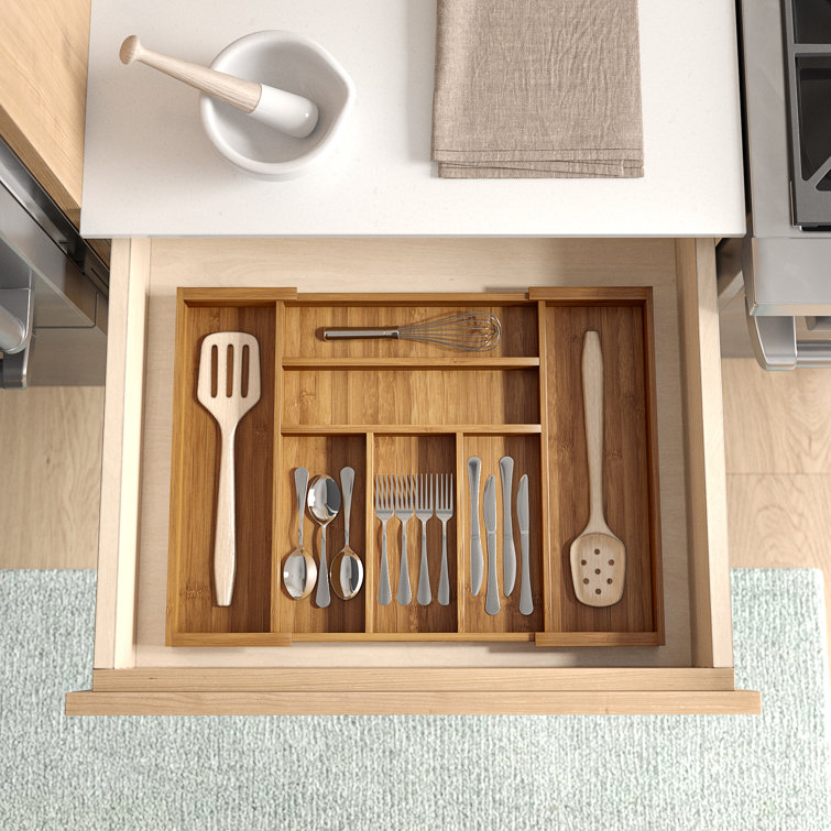 Siren Adjustable Flatware & Kitchen Utensils Drawer Organizer