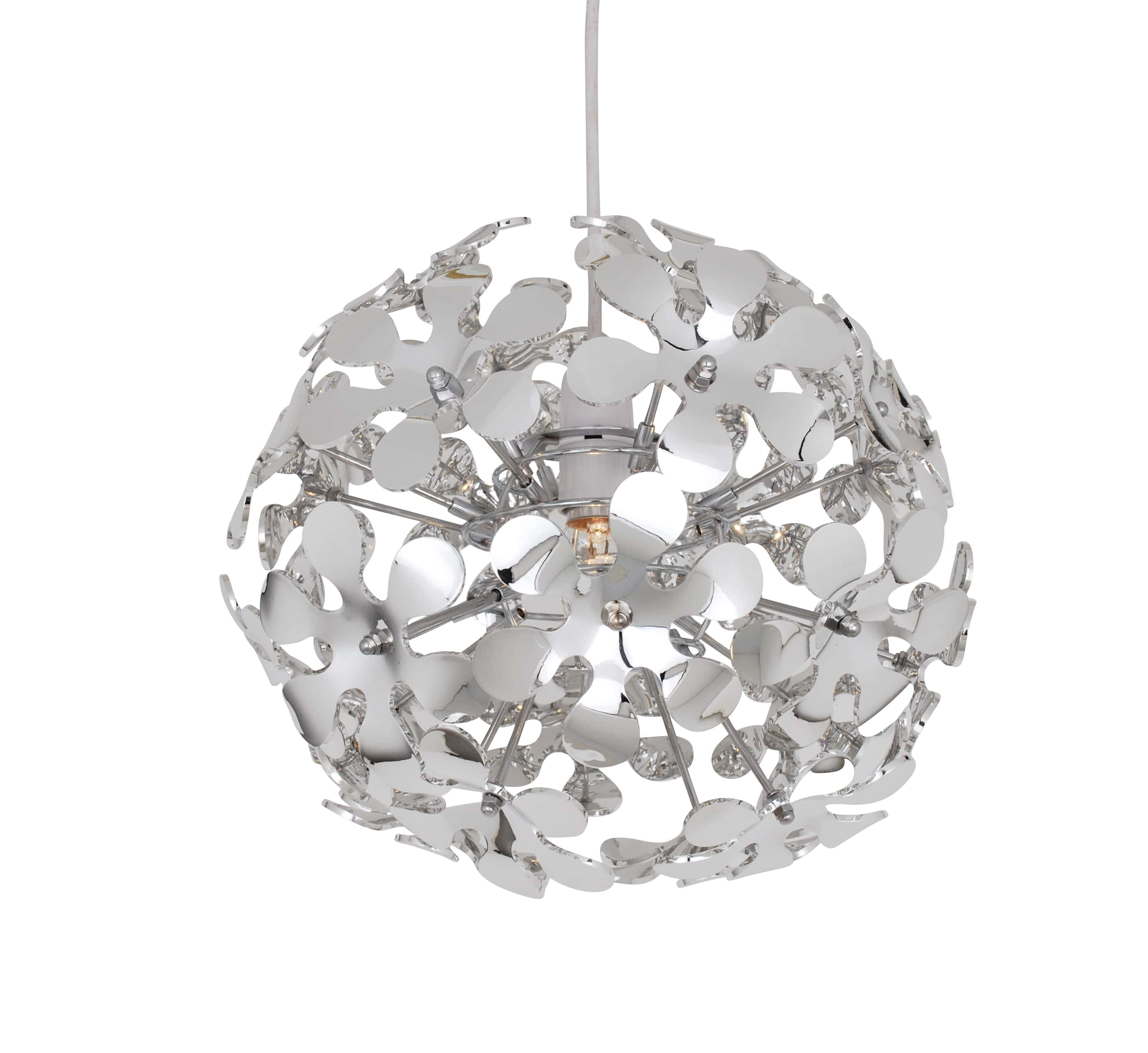 white flower lamp shade