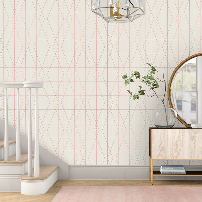 Foundstone Kristin Diamond Geo 33 L X 20 5 W Wallpaper Roll