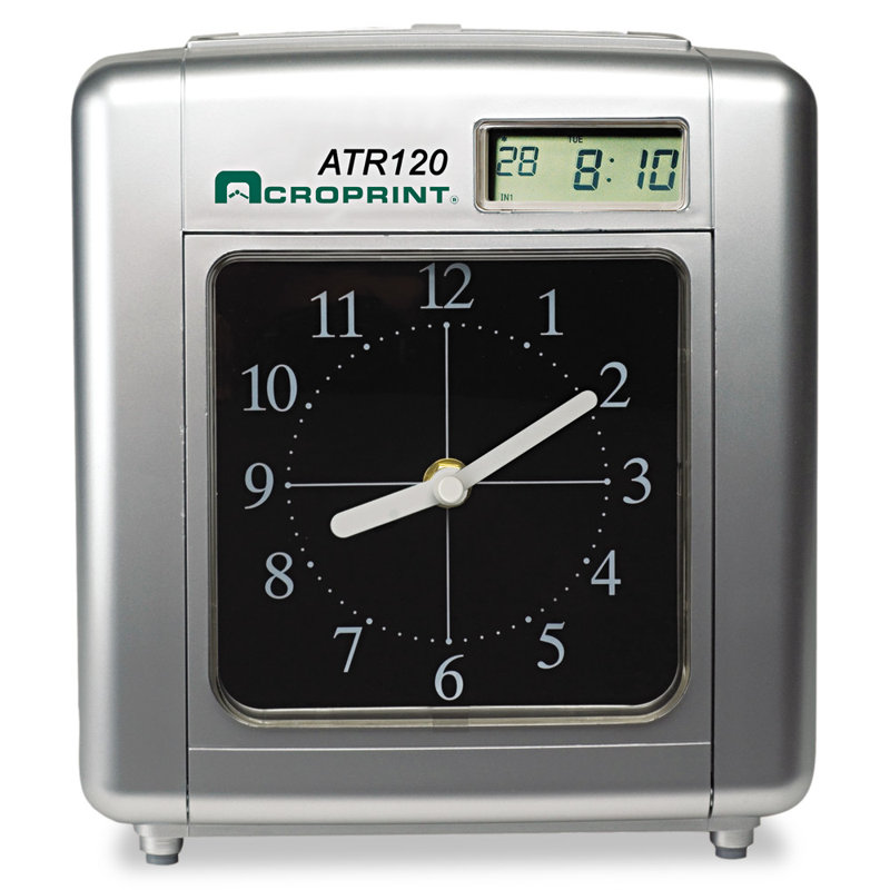 Acroprint Model Atr120 Analog/Lcd Automatic Time Clock