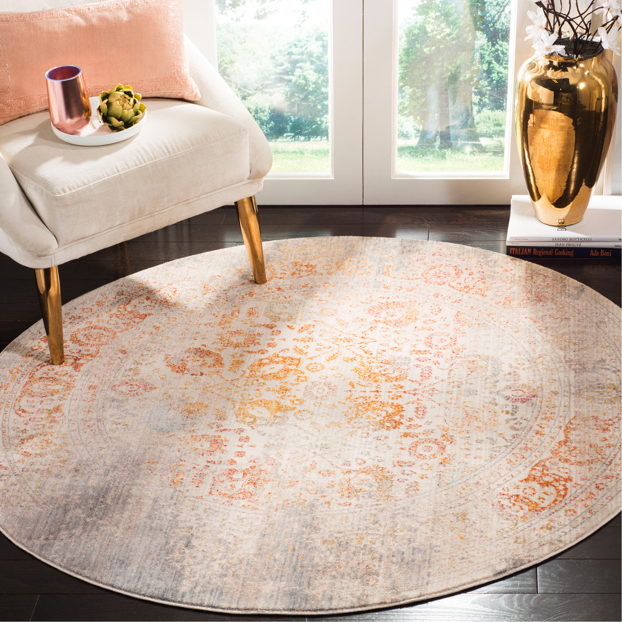 Gillett Oriental Red Orange Gray Beige Area Rug Reviews Joss Gillett Oriental Red Orange Gray Beige