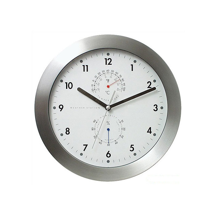 11 Weather Master Station Modern Wall Clock 11 Weather Master Station Modern Wall Clock