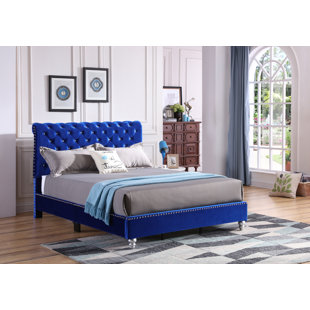 gabby pink upholstered bed