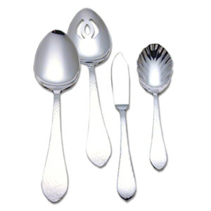 Hammered Antique 4 Piece Hostess / Serving Set