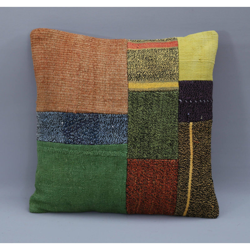 Rosalind Wheeler Léa Square Wool Pillow Cover And Insert Wayfair