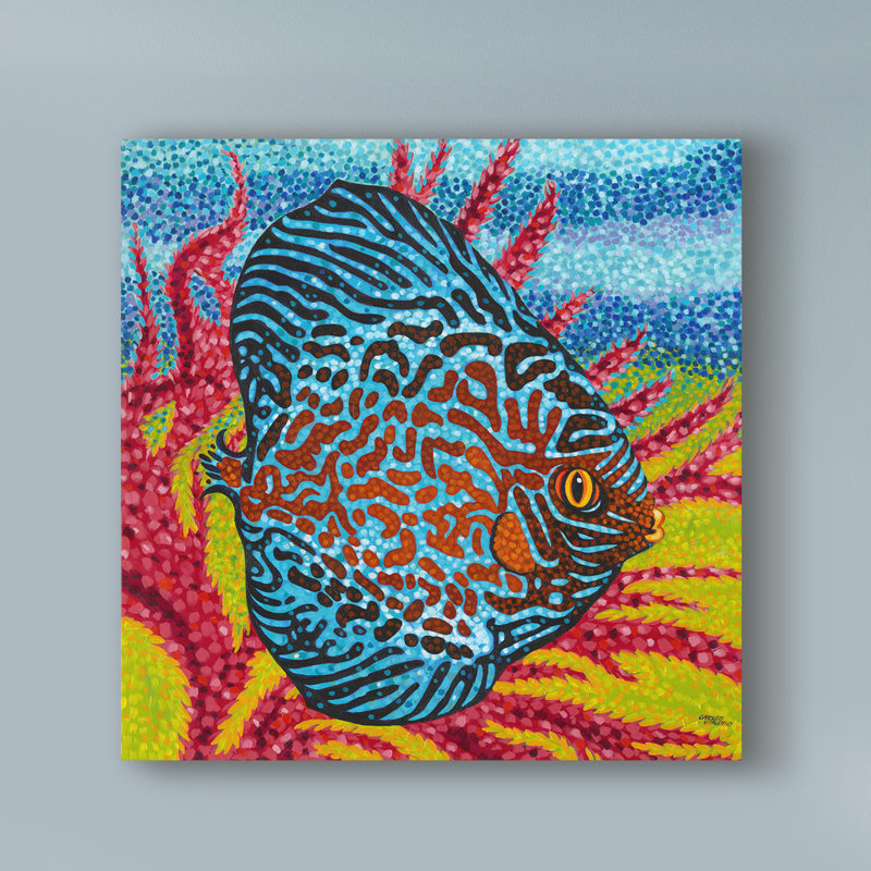 Bay Isle Home Brilliant Tropical Fish Ii Acrylic Painting Print