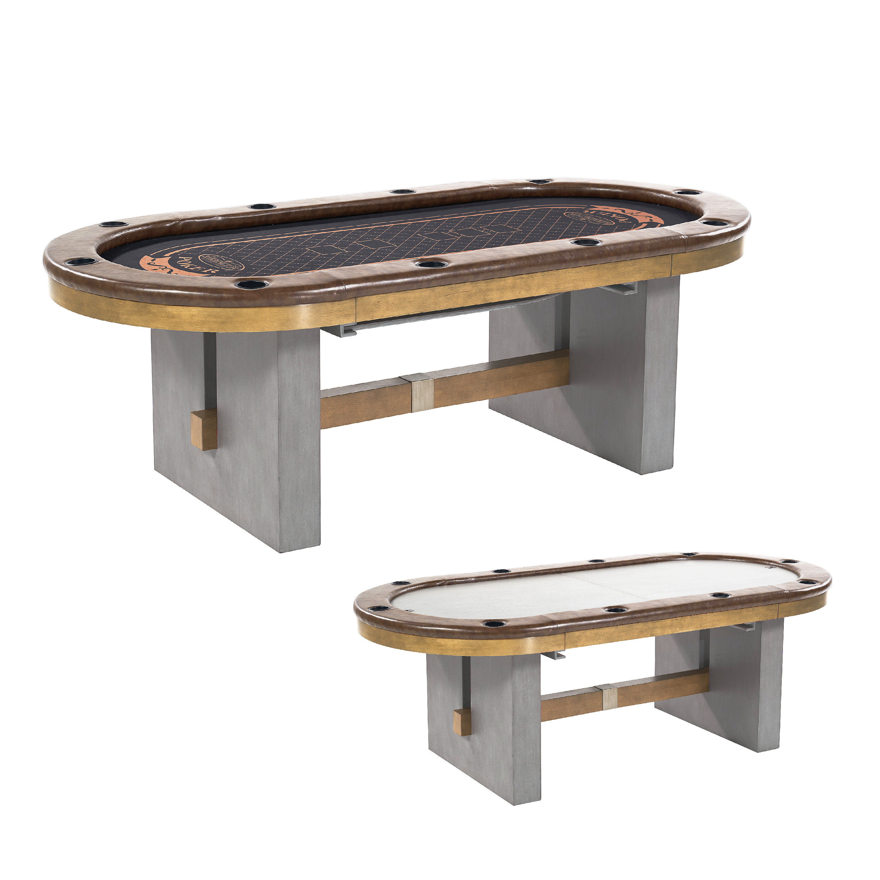 Barrington Urban 10 Player Poker Table With Dining Top 