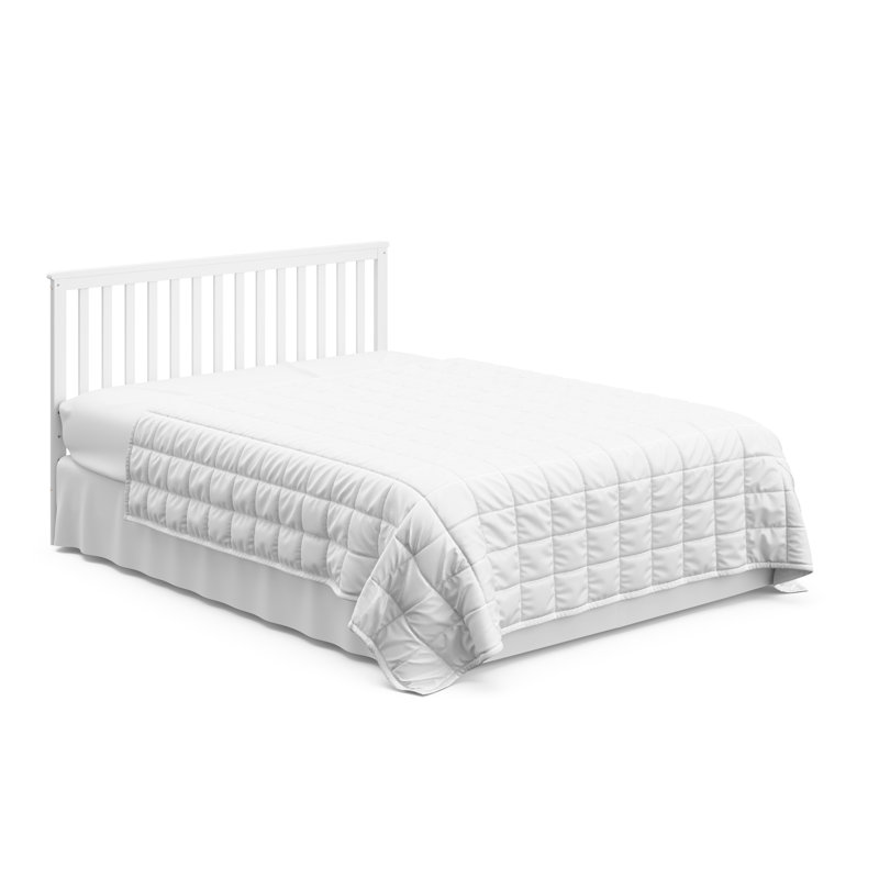 stork craft hillcrest fixed side convertible crib