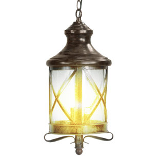 Best Lux 3-Light Outdoor Hanging Lantern By eTopLighting Outdoor Lighting Lux 3-Light Outdoor Hanging Lantern By eTopLighting Outdoor Lighting