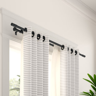 75 Double Curtain Rod For Patio Door Decorating Ideas Images In
