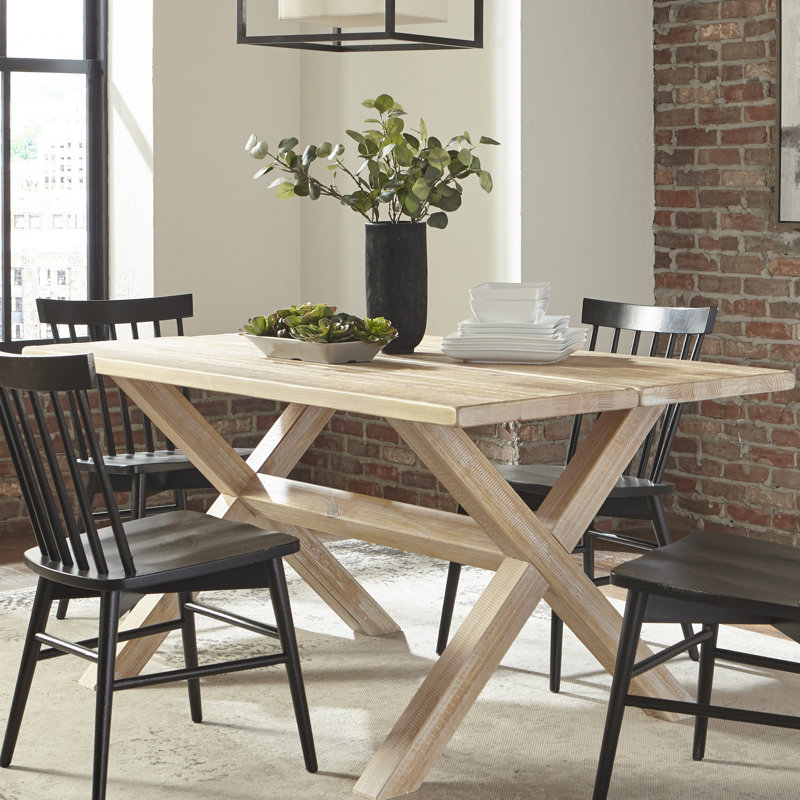 Grain Wood Furniture Montauk 36 Pine Solid Wood Trestle Dining Table Reviews Wayfair