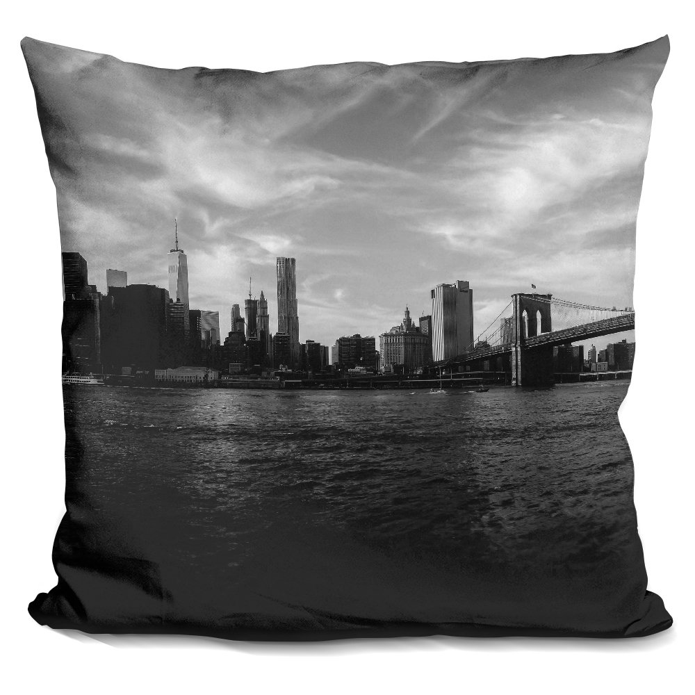 East Urban Home New York Skyline Throw Pillow Wayfair East Urban Home New York Skyline Throw