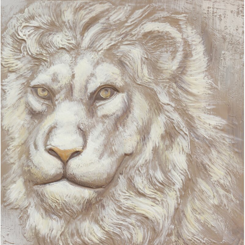 World Menagerie '3D Lion' Art Print | Wayfair.co.uk