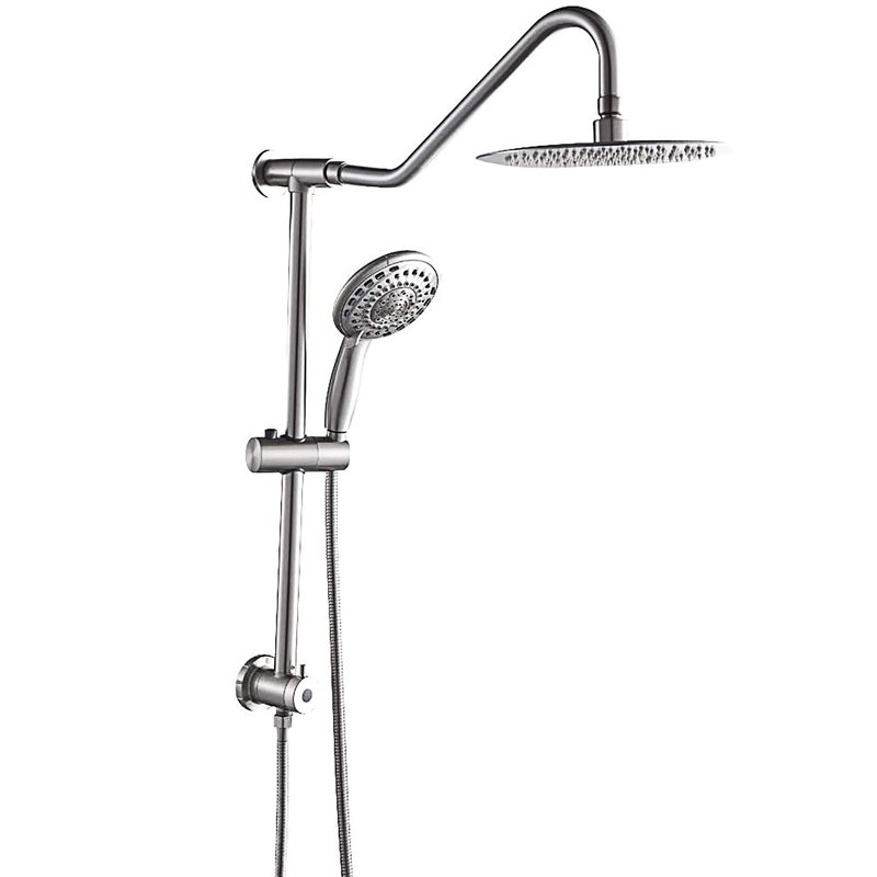 4 rooms Shower head Kit shower COMPLETE Stainless Steel Flexible // NEW
