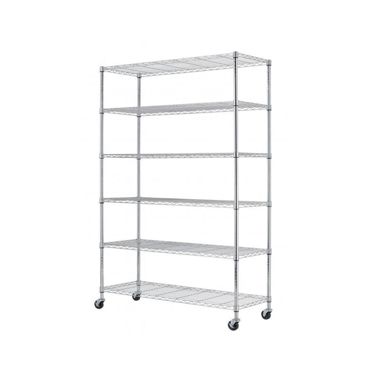 JTplus 82" H x 48" W x 18" D Wire Shelving Unit Wayfair