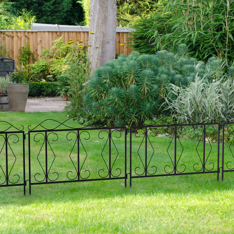 Focus Family Garden Fence, Garden Border Fencing, 4 Panels Rustproof